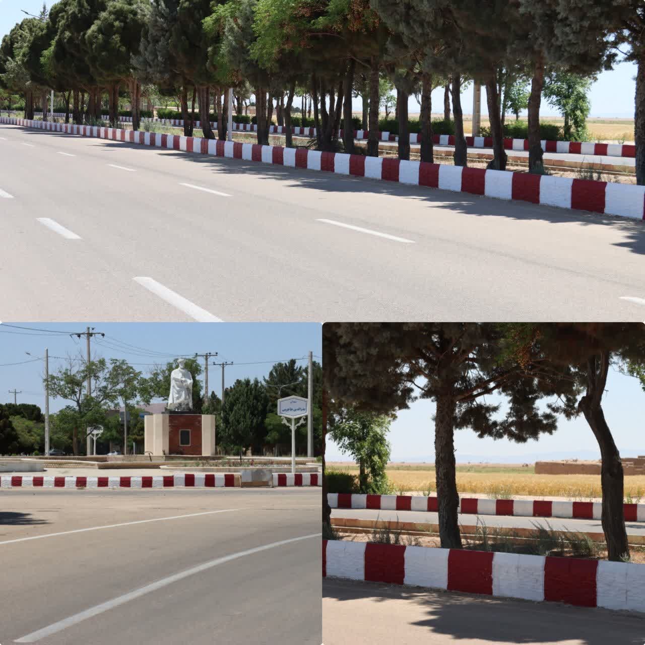 ارتقای سیمای بصری شهر با تداوم عملیات رنگ‌آمیزی جداول