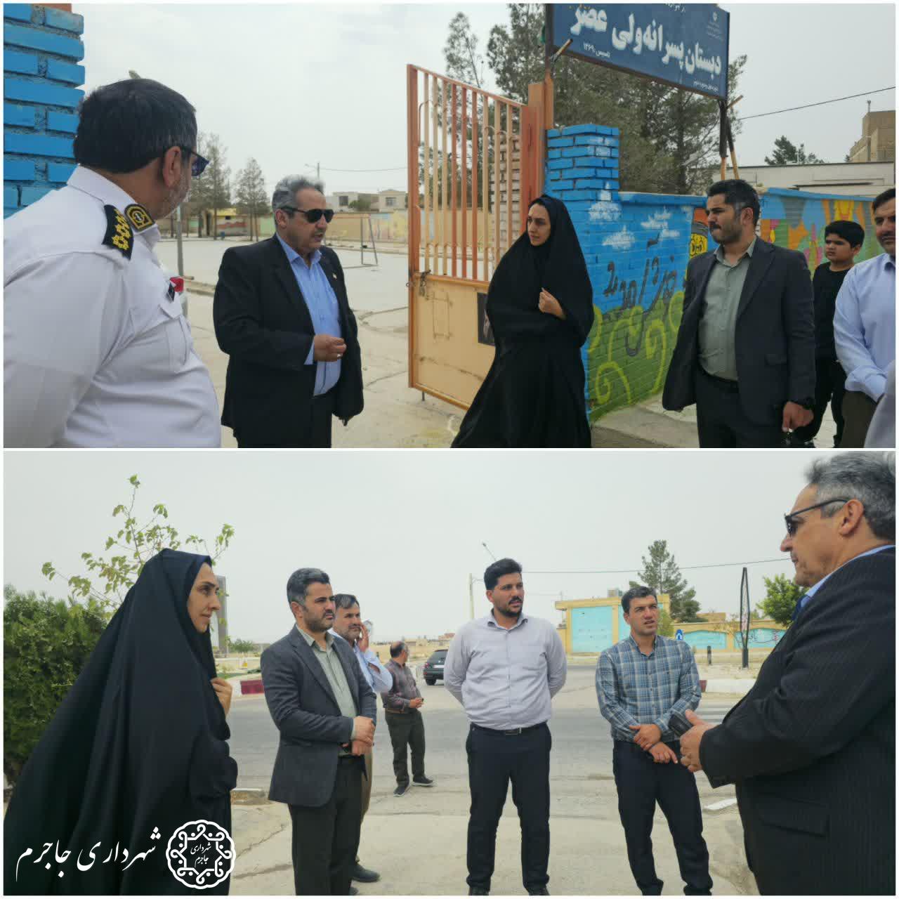 بازدید از مدارس و بررسی نقاط پرخطر ترافیکی در آستانه بازگشایی مدارس