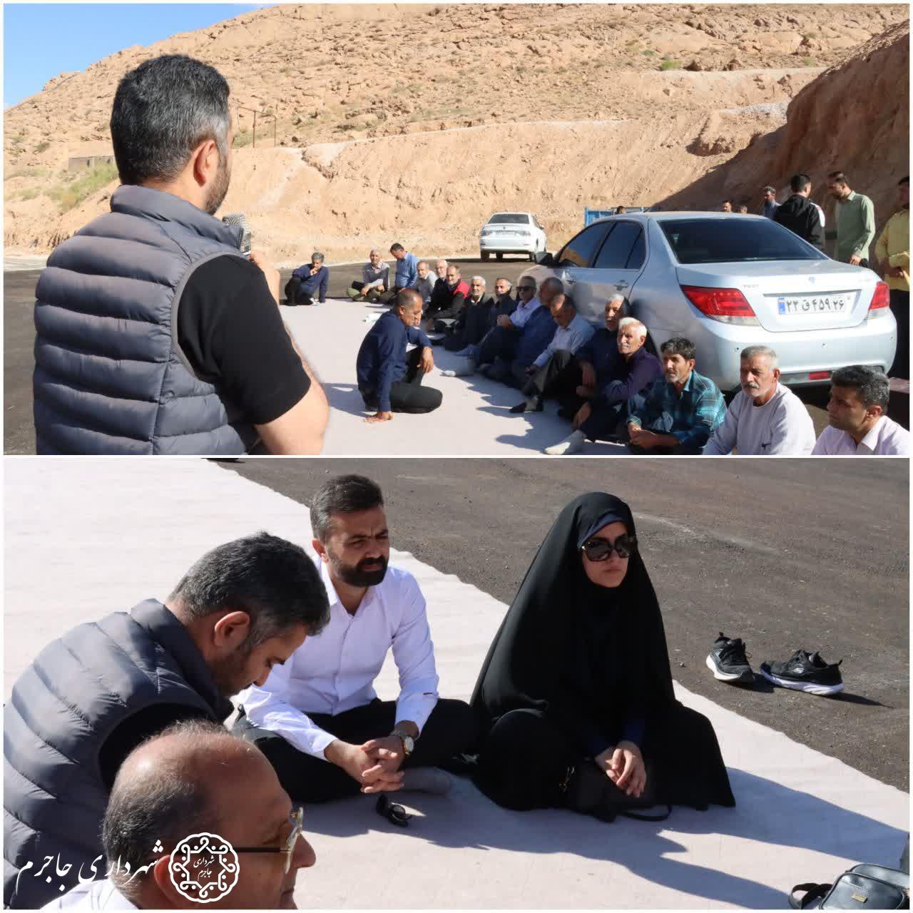 تجلیل از بازنشستگان شهرداری جاجرم در تنگه گزی