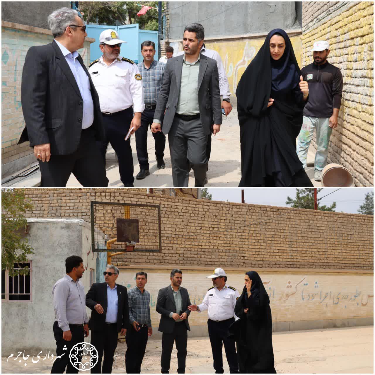 بازدید از مدارس و بررسی نقاط پرخطر ترافیکی در آستانه بازگشایی مدارس