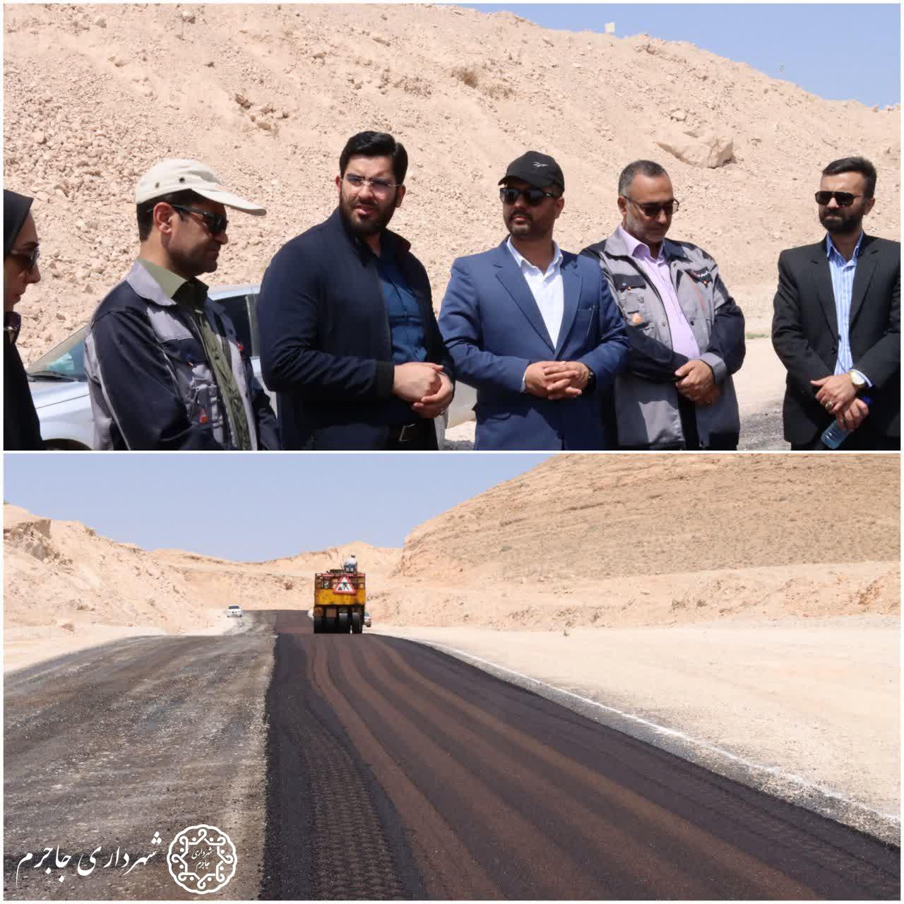 بازدید از عملیات عمرانی آسفالت راه دسترسی تفرجگاه تنگه گزی