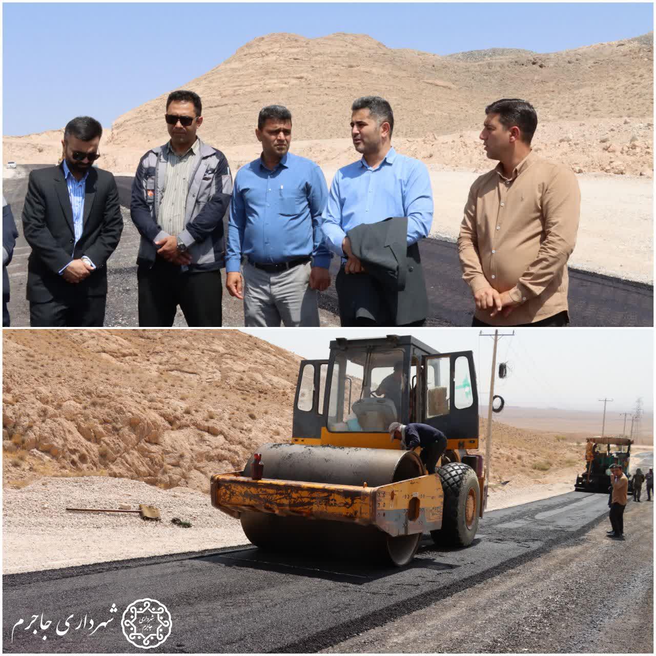 بازدید از عملیات عمرانی آسفالت راه دسترسی تفرجگاه تنگه گزی
