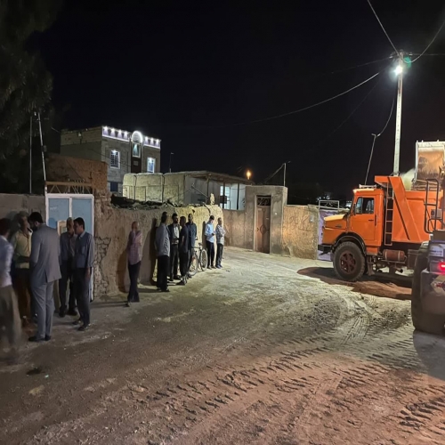 خدمتی دیگر از مجموعه مدیریت شهری جاجرم /بازگشایی خیابان اتصالی چمران به آزادی گامی دیگر برای خروج محله آزادی از بن بست
