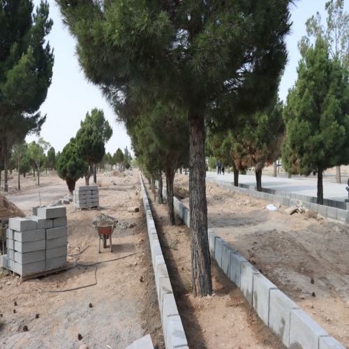 فاز دوم پارک لاله جاجرم 30درصد پیشرفت فیزیکی دارد