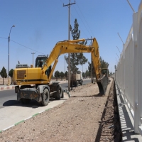 شروع عملیات اجرایی احداث پیاده رو سلامت در بلوار امام خمینی(ره)