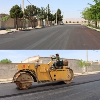 اتمام عملیات روکش  آسفالت‌در شهرک اندیشه